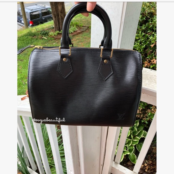 Louis Vuitton Handbags - Louis Vuitton Black Epi Leather Speedy 25